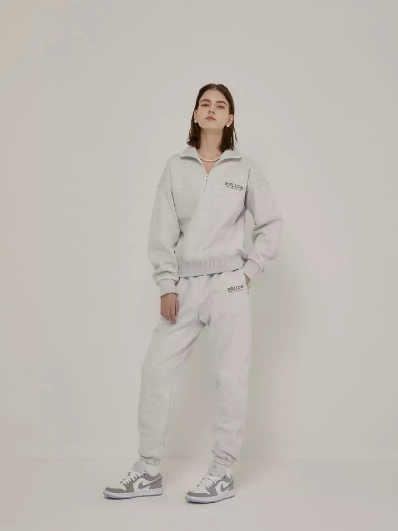 Mellor - Korean Women Fashion - #thelittlethings - Half Zip-up Sweatshirt - 4