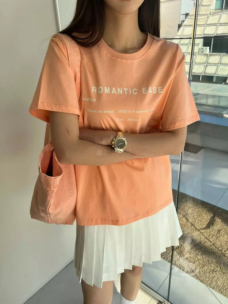 Mellor - Korean Women Fashion - #pursuepretty - Lettering Tee