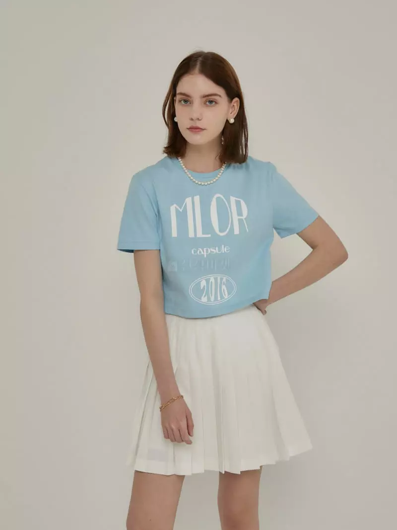 Mellor - Korean Women Fashion - #restrostyle - Crop Tee