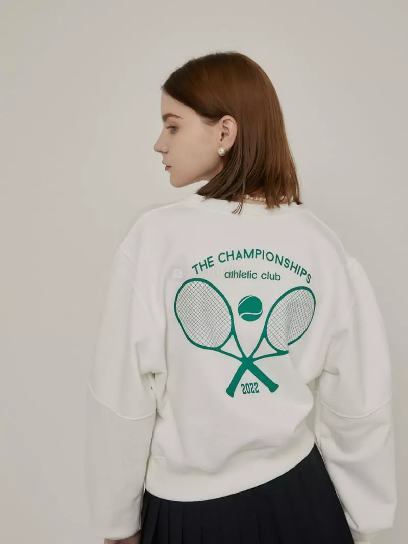 Mellor - Korean Women Fashion - #womensfashion - Tennis Sweatshirt - 2