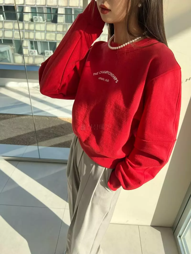 Mellor - Korean Women Fashion - #momslook - Tennis Sweatshirt - 4