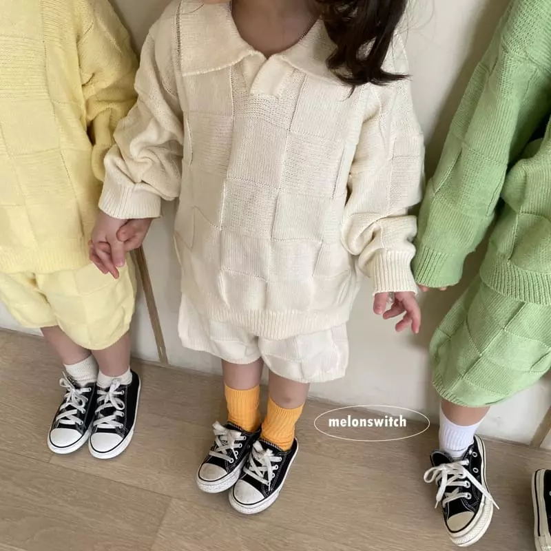 Melon Switch - Korean Children Fashion - #Kfashion4kids - Bong Bong Knit Top Bottom Set - 9