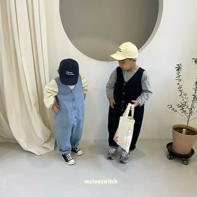 Melon Switch - Korean Children Fashion - #kidzfashiontrend - Tuff Denim Jumpsuit - 4