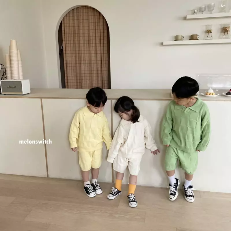 Melon Switch - Korean Children Fashion - #childrensboutique - Bong Bong Knit Top Bottom Set - 2