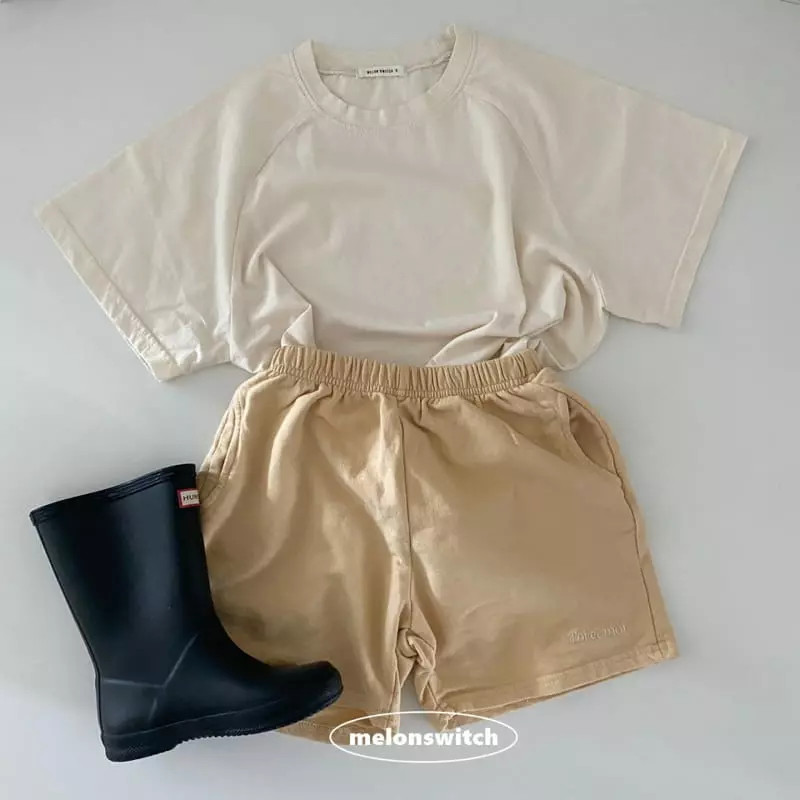 Melon Switch - Korean Children Fashion - #childrensboutique - Raglan Short Sleeves Tee - 4