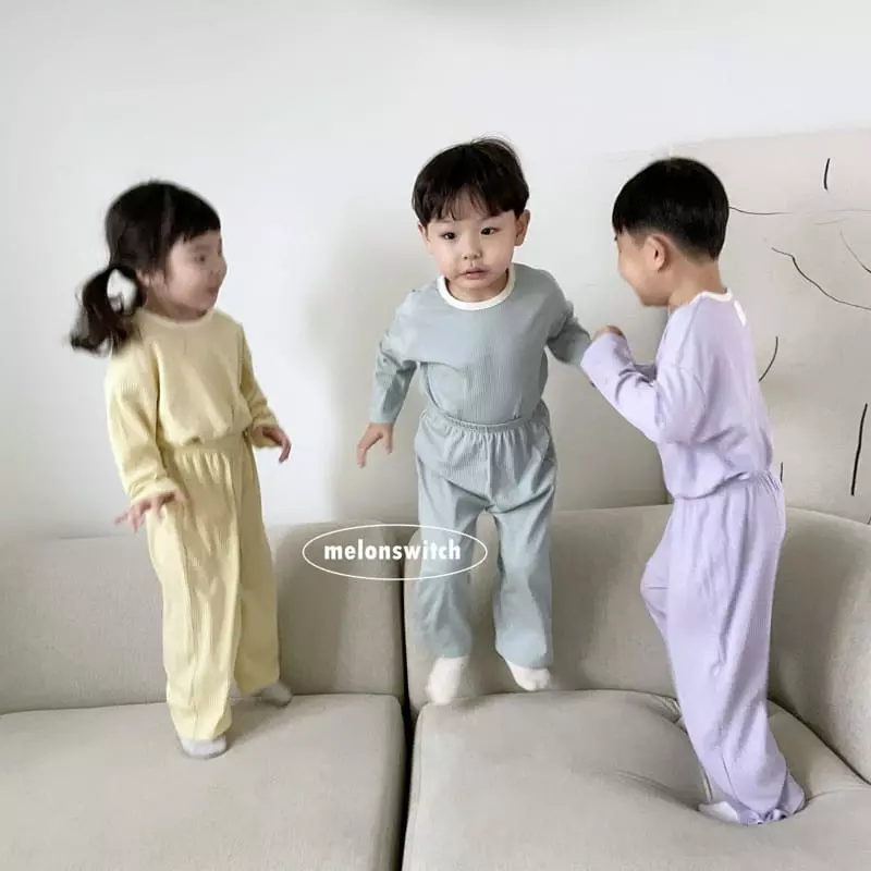 Melon Switch - Korean Children Fashion - #designkidswear - Melon Cheese Home Wear