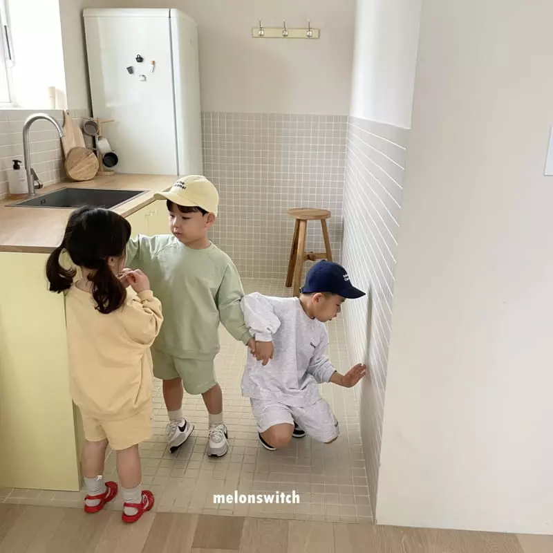 Melon Switch - Korean Children Fashion - #discoveringself - Raglan Top Bottom Set - 3