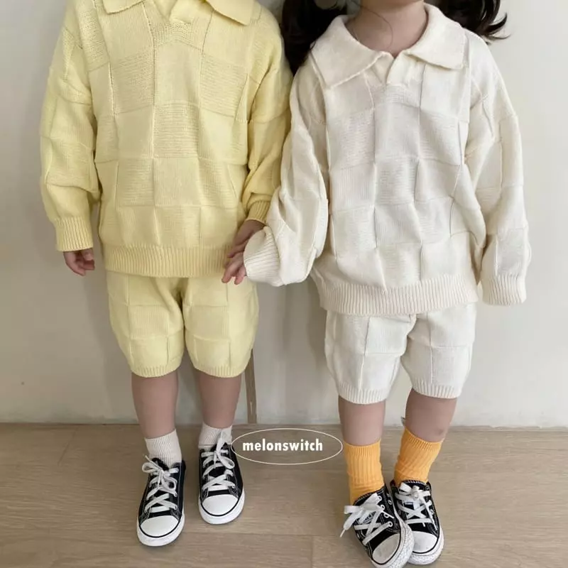 Melon Switch - Korean Children Fashion - #fashionkids - Bong Bong Knit Top Bottom Set - 5