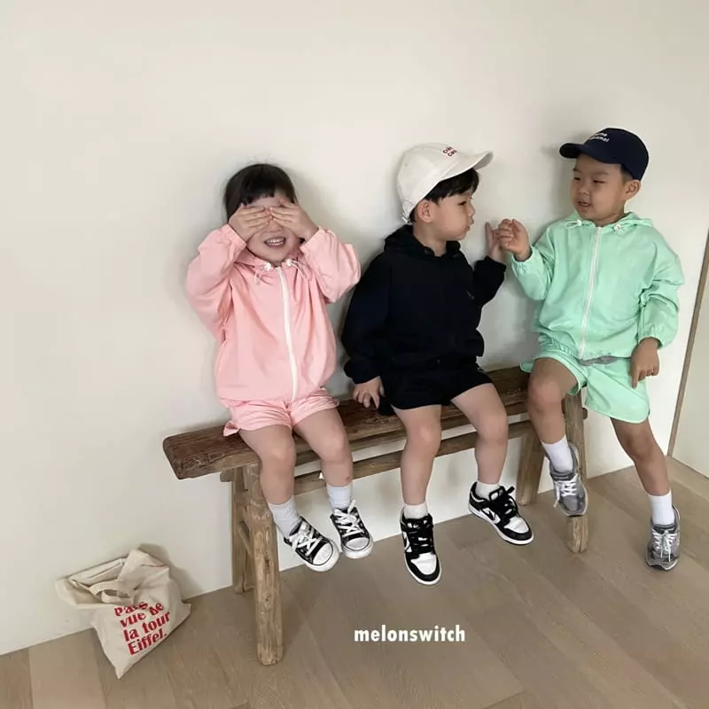 Melon Switch - Korean Children Fashion - #fashionkids - Wind Top Bottom Set