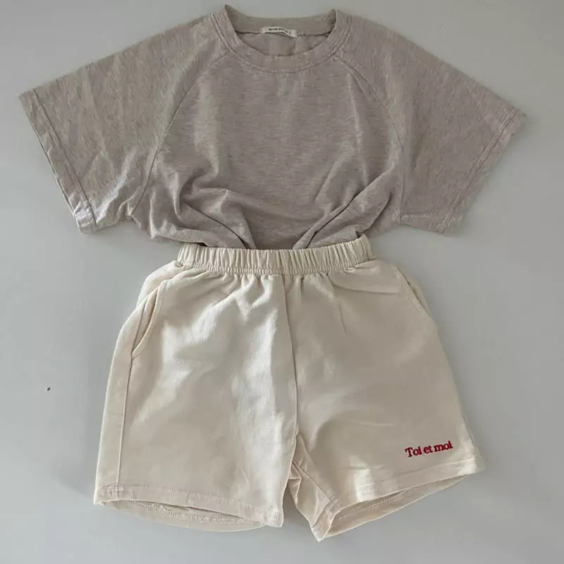 Melon Switch - Korean Children Fashion - #kidsshorts - Raglan Short Sleeves Tee - 7