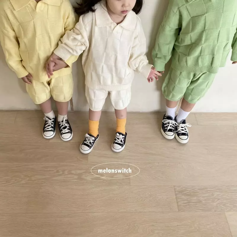 Melon Switch - Korean Children Fashion - #kidsstore - Bong Bong Knit Top Bottom Set - 7