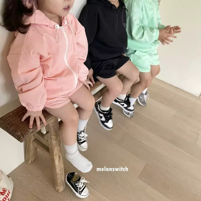 Melon Switch - Korean Children Fashion - #kidsstore - Wind Top Bottom Set - 3