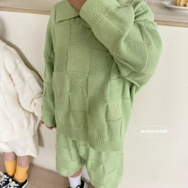 Melon Switch - Korean Children Fashion - #kidzfashiontrend - Bong Bong Knit Top Bottom Set - 8