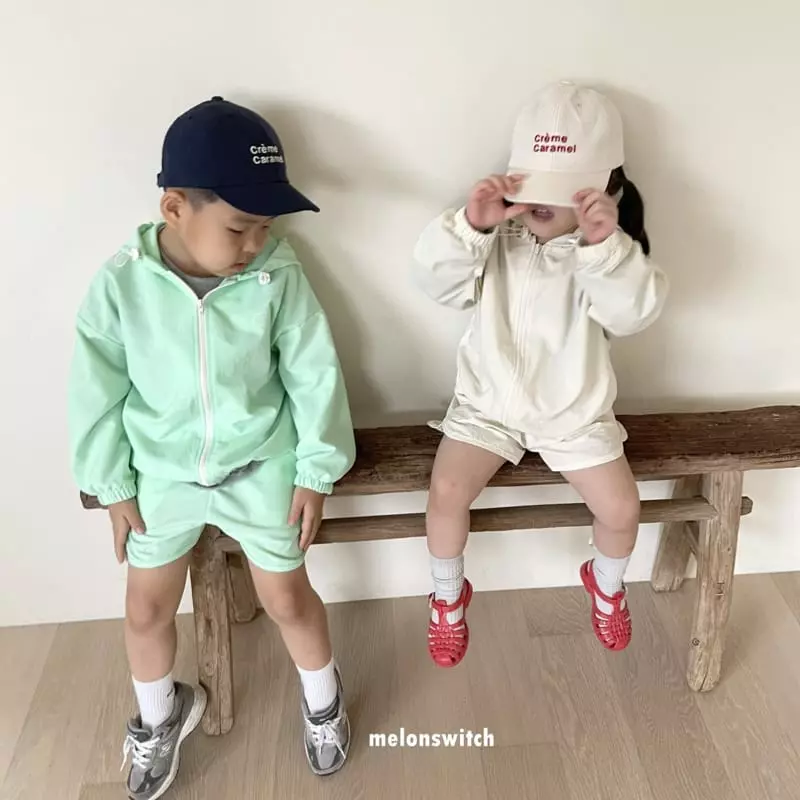 Melon Switch - Korean Children Fashion - #kidsstore - Wind Top Bottom Set - 4