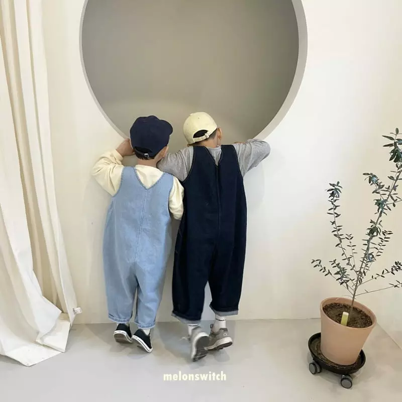 Melon Switch - Korean Children Fashion - #kidzfashiontrend - Tuff Denim Jumpsuit - 3