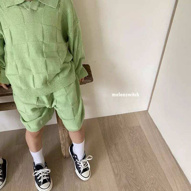 Melon Switch - Korean Children Fashion - #littlefashionista - Bong Bong Knit Top Bottom Set - 10
