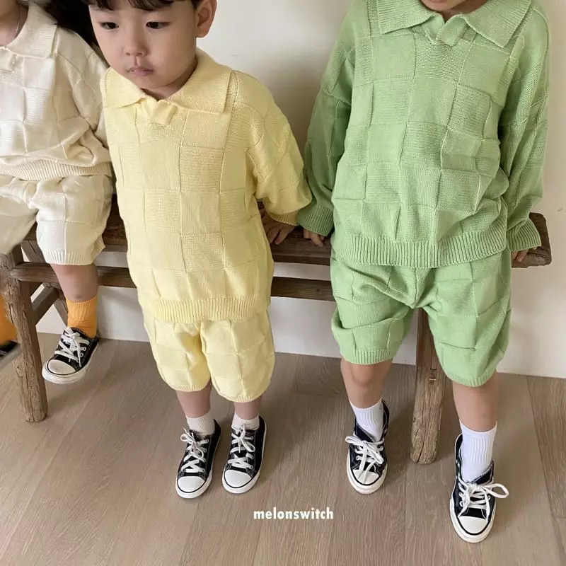 Melon Switch - Korean Children Fashion - #magicofchildhood - Bong Bong Knit Top Bottom Set - 11
