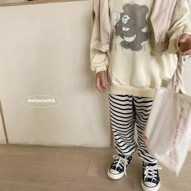 Melon Switch - Korean Children Fashion - #minifashionista - Terry Banding Pants - 5