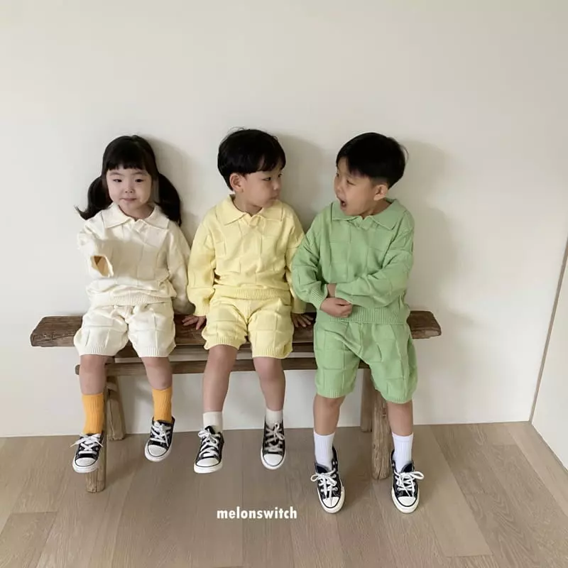 Melon Switch - Korean Children Fashion - #minifashionista - Bong Bong Knit Top Bottom Set - 12