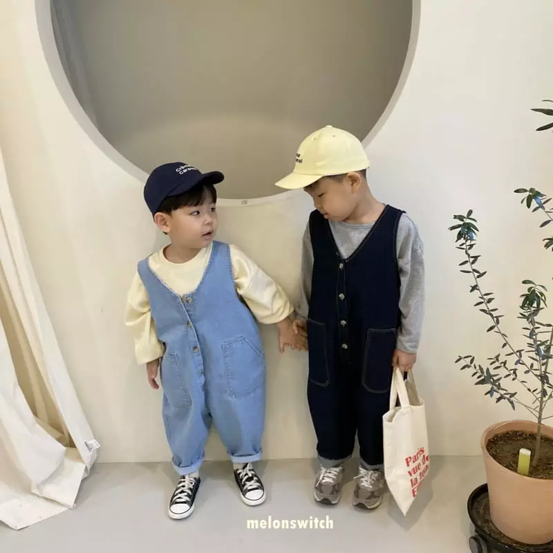 Melon Switch - Korean Children Fashion - #minifashionista - Tuff Denim Jumpsuit - 7