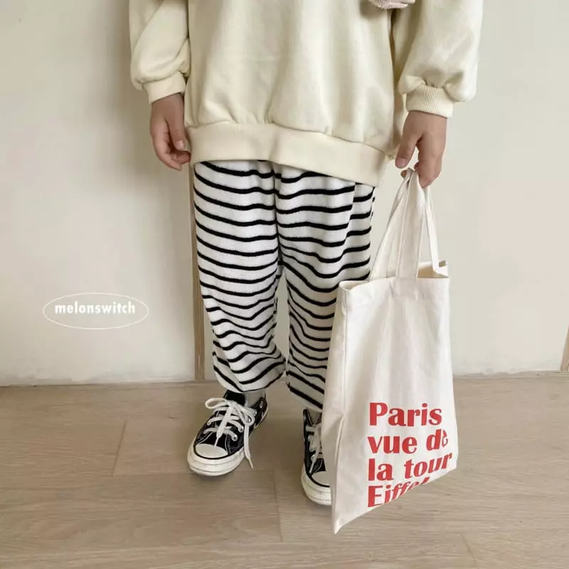 Melon Switch - Korean Children Fashion - #prettylittlegirls - Terry Banding Pants - 6