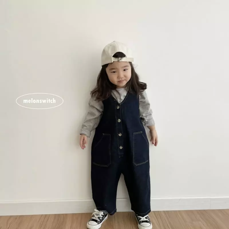 Melon Switch - Korean Children Fashion - #todddlerfashion - Tuff Denim Jumpsuit - 9