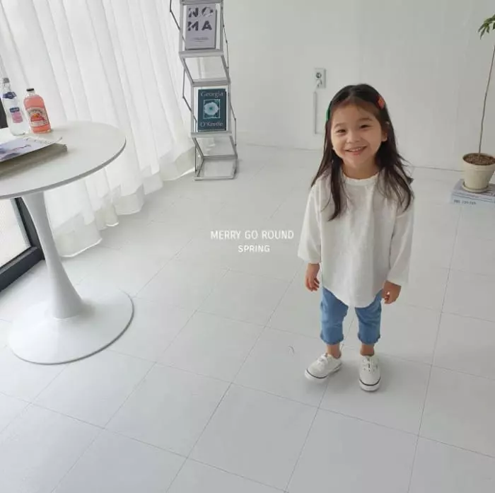 Merry Go Round - Korean Children Fashion - #Kfashion4kids - Slap Box Long Tee - 5