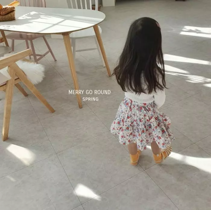 Merry Go Round - Korean Children Fashion - #kidzfashiontrend - Flower Skirt - 4