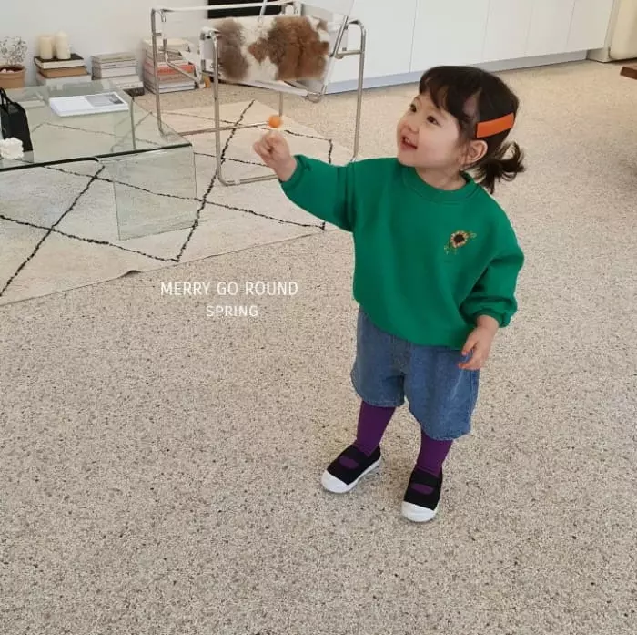 Merry Go Round - Korean Children Fashion - #Kfashion4kids - Sun Flower Sweatshirt - 2
