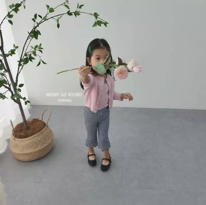 Merry Go Round - Korean Children Fashion - #kidzfashiontrend - Spring Tery Bootscut Pants - 4