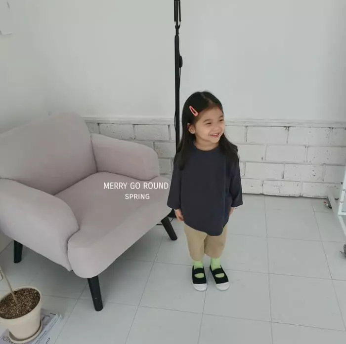 Merry Go Round - Korean Children Fashion - #childofig - Slap Box Long Tee - 11