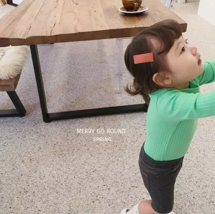 Merry Go Round - Korean Children Fashion - #childofig - Rib Tee - 5