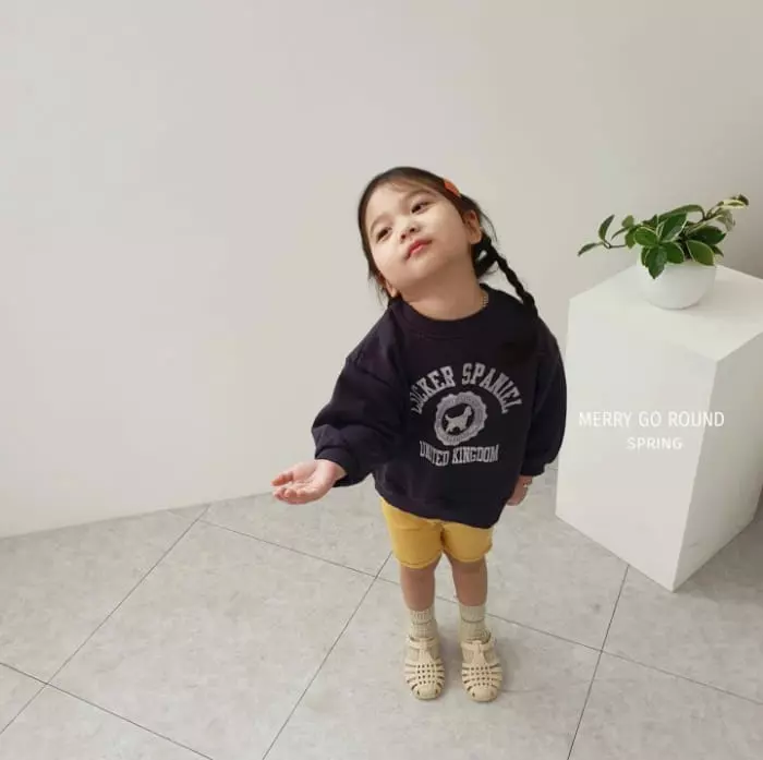 Merry Go Round - Korean Children Fashion - #childofig - Cocker Spaniel Sweatshirt - 2