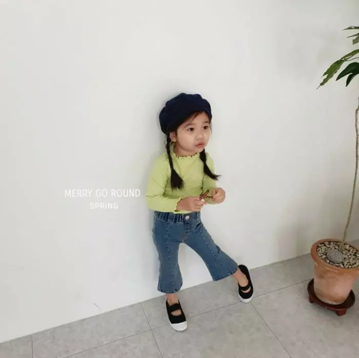 Merry Go Round - Korean Children Fashion - #childofig - Pintuck Bootscut Pants