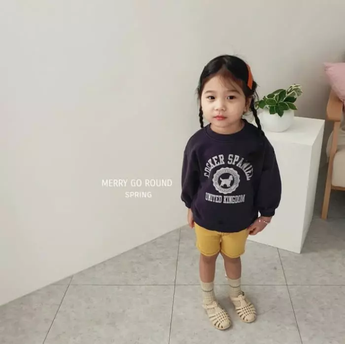 Merry Go Round - Korean Children Fashion - #childofig - Cocker Spaniel Sweatshirt - 4
