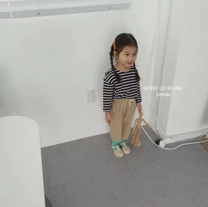 Merry Go Round - Korean Children Fashion - #childrensboutique - Stripes Box Tee - 8