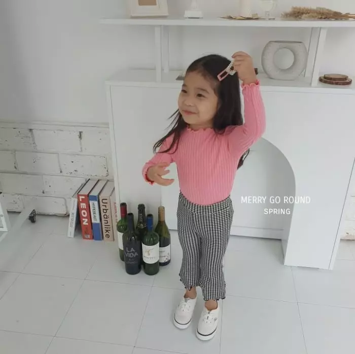 Merry Go Round - Korean Children Fashion - #childofig - Rib Tery Tee - 4