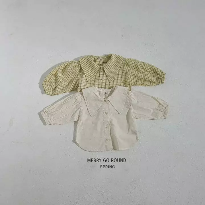 Merry Go Round - Korean Children Fashion - #childrensboutique - Big Collar Shirt - 12