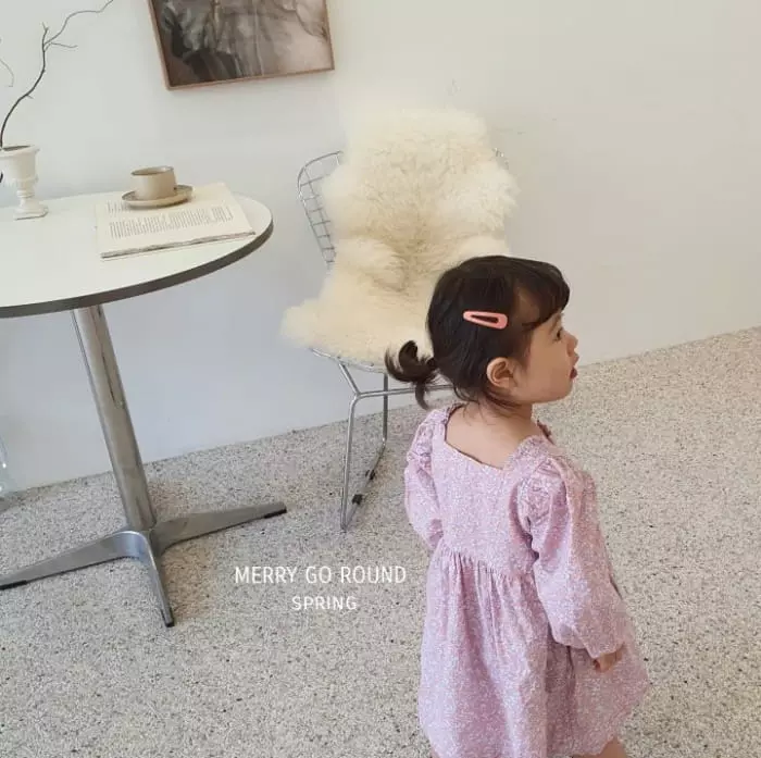 Merry Go Round - Korean Children Fashion - #designkidswear - Square Frill One-piece - 9