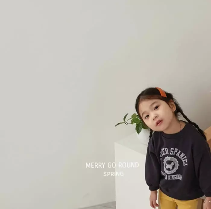 Merry Go Round - Korean Children Fashion - #designkidswear - Cocker Spaniel Sweatshirt - 5