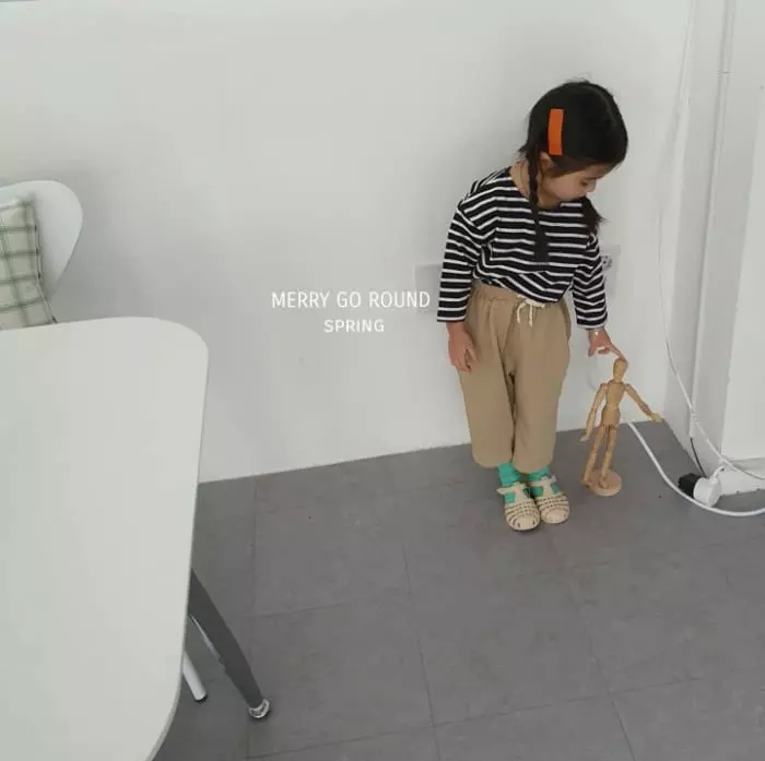 Merry Go Round - Korean Children Fashion - #designkidswear - Stripes Box Tee - 9