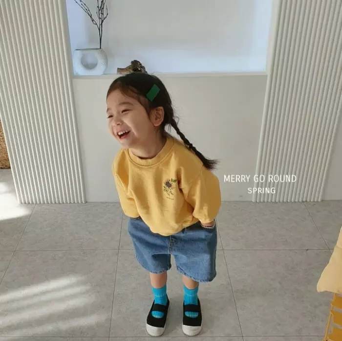 Merry Go Round - Korean Children Fashion - #discoveringself - Sun Flower Sweatshirt - 11