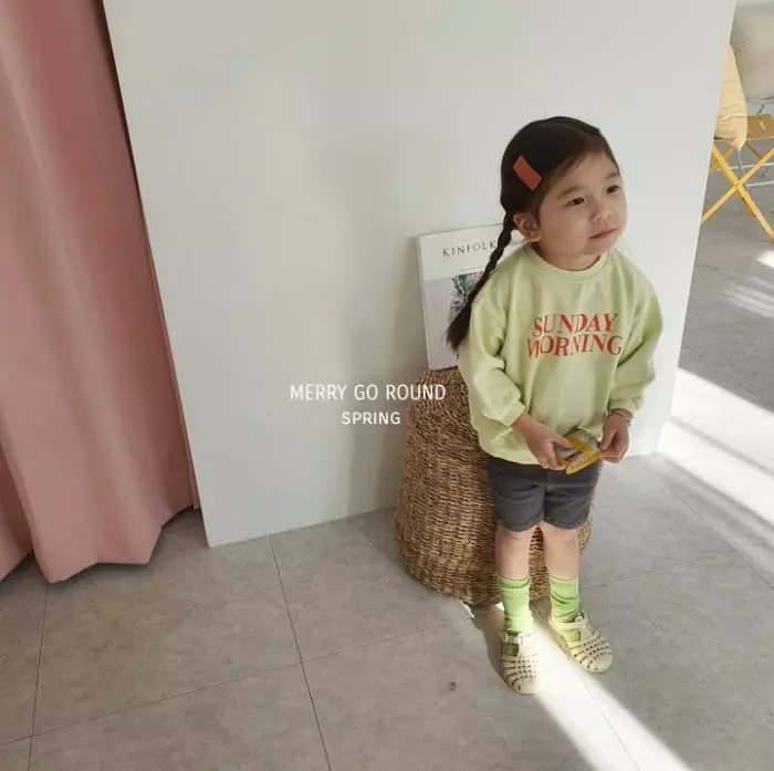 Merry Go Round - Korean Children Fashion - #discoveringself - Sunday Morning Sweatshirt