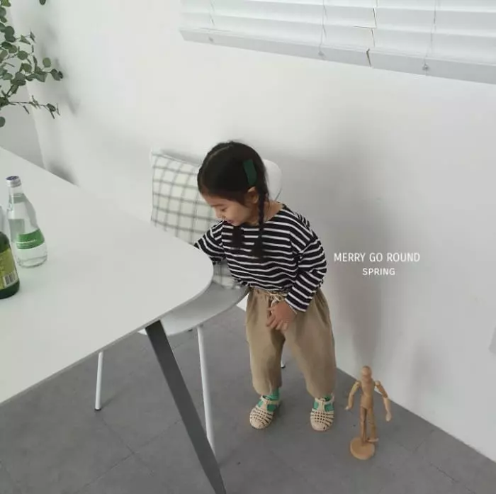 Merry Go Round - Korean Children Fashion - #discoveringself - Stripes Box Tee - 10