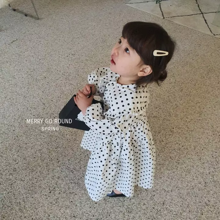 Merry Go Round - Korean Children Fashion - #discoveringself - Frill Colla One-piece