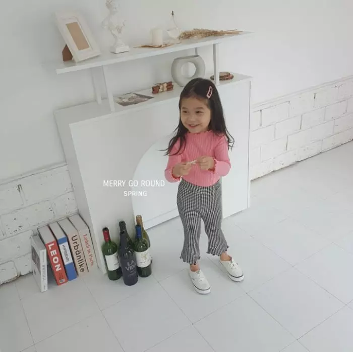 Merry Go Round - Korean Children Fashion - #fashionkids - Rib Tery Tee - 7