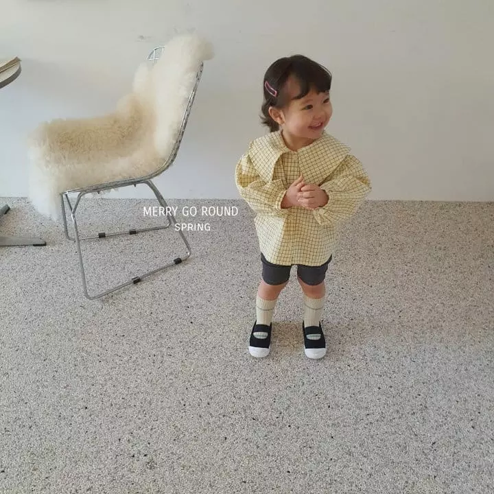 Merry Go Round - Korean Children Fashion - #kidsshorts - Big Collar Shirt - 2