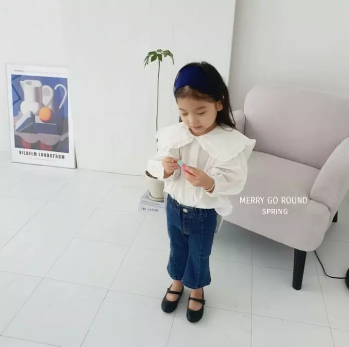 Merry Go Round - Korean Children Fashion - #kidsstore - Pintuck Bootscut Pants - 8