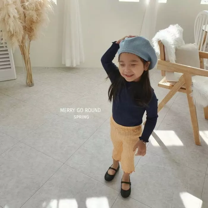 Merry Go Round - Korean Children Fashion - #kidsstore - Spring Tery Bootscut Pants - 2