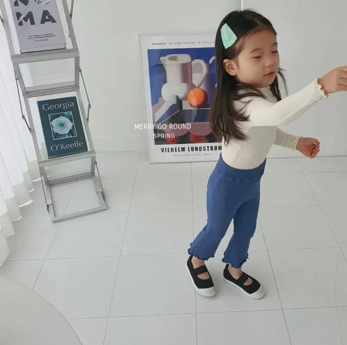 Merry Go Round - Korean Children Fashion - #kidsstore - Rib Tery Tee - 9